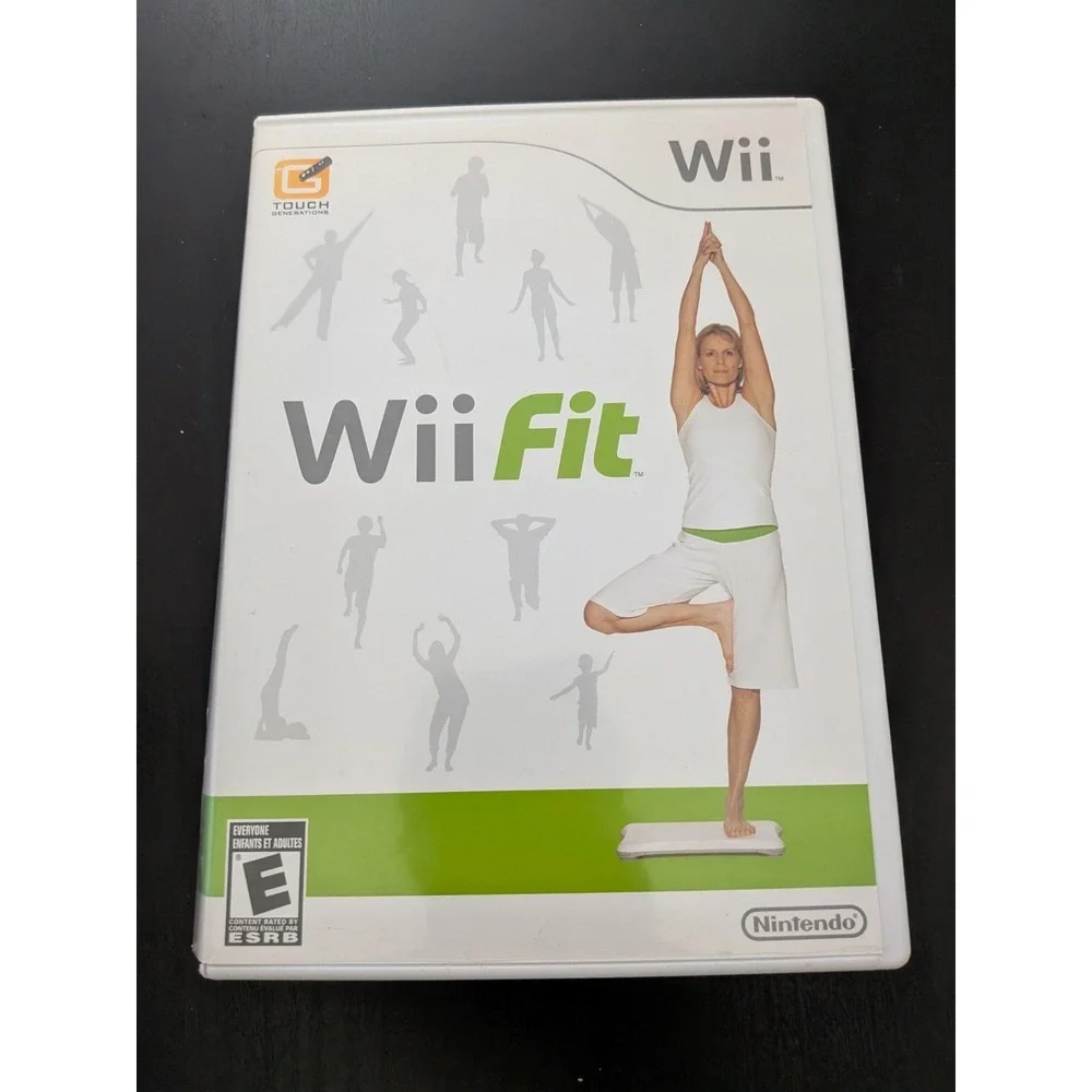 Wii Fit (Nintendo Wii, 2008) Video Game Workout Fitness Active Needs New Case